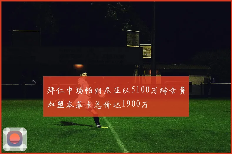 拜仁中场帕利尼亚以5100万转会费加盟本菲卡总价达1900万